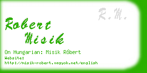 robert misik business card